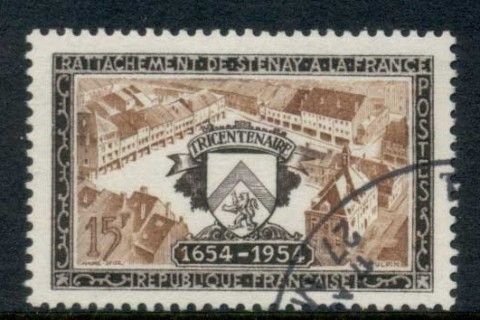 France-1954-View-of-Stenay-FU