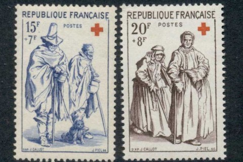 France-1957-Red-Cross-MUH