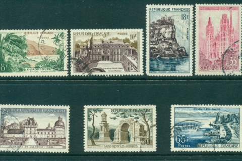 France-1957-Views-7-FU-Lot28974