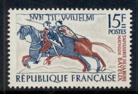 France-1958-Bayeux-Tapestry-Horseman-MUH