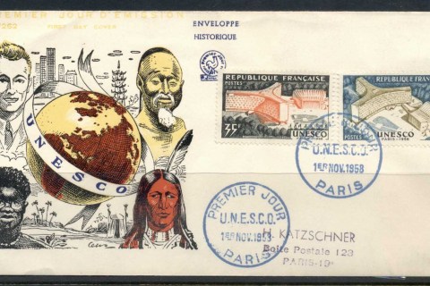 France-1958-UNESCO-Paris-FDC