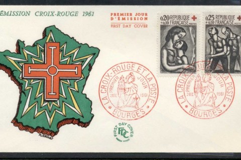 France-1961-Red-Cross-FDC
