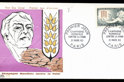 France-1963-FFH-Freedom-From-Hunger-MLH-FDC