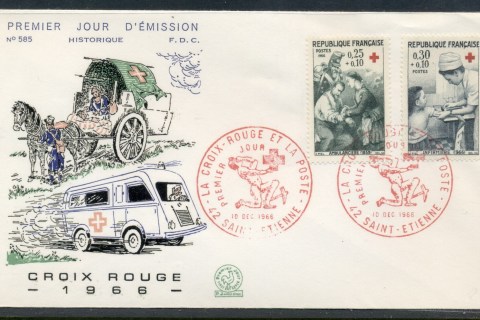 France-1966-Red-Cross-FDC