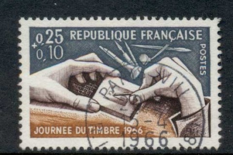 France-1966-Stamp-day-FU
