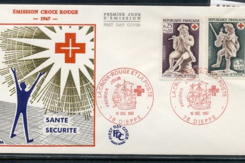 France-1967-Red-Cross-FDC