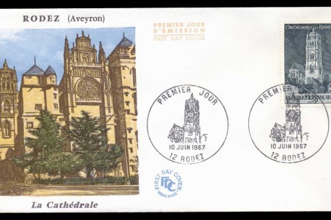 France-1967-Rodez-Cathederal-FDC