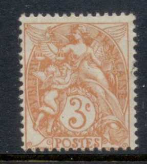 France-1900-29-Type-Blanc-3c-orange-MUH