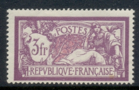 France-1900-29-Type-Merson-3f-blue-violet-rose-MLH