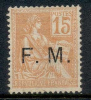 France-1901-39-Military-Stamp-15c-orange-MNG