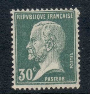 France-1923-26-Louis-Pasteur-30c-green-MUH