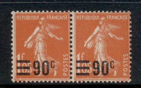 France-1926-27-Sower-Surch-90c-on-1f05c-pr-MUH