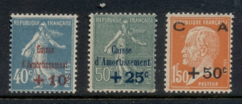 France-1927-Welfare-Surcharges-Caisse-dAmortissment-MLH