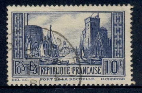 France-1929-33-Port-of-La-Rochelle-Die-II-FU