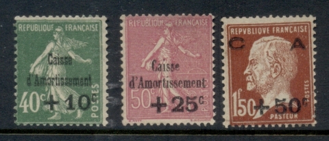 France-1929-Welfare-Surcharges-Caisse-dAmortissment-MUH