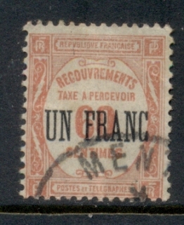 France-1931-Postage-Due-Surch-Un-Franc-FU