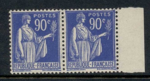 France-1932-39-Peace-with-Olive-branch-90c-ultra-pr-MUH