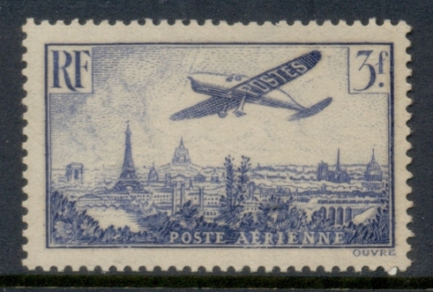 France-1936-Plane-over-Paris-3f-MUH