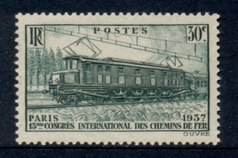 France-1937-International-Railroad-Congress-30c-MUH