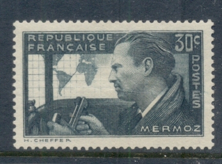 France-1937-Memorial-to-Mermoz-30c-MLH