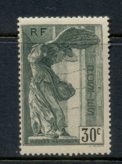 France-1937-Winged-Victory-of-Samothrace-30c-MLH