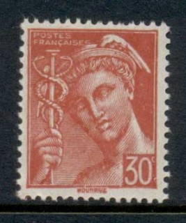 France-1938-42-Mercury-30c-MUH