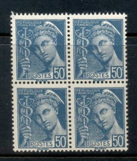 France-1938-42-Mercury-50c-greenish-blue-blk4-MUH