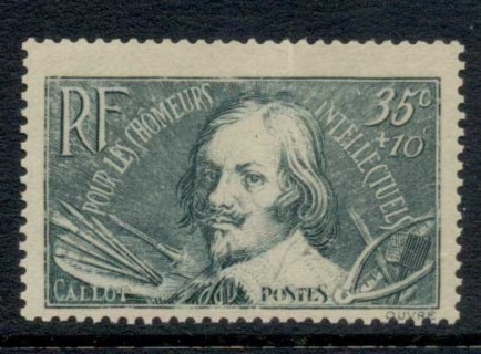 France-1938-Jacques-Callot-3510c-crease-MUH