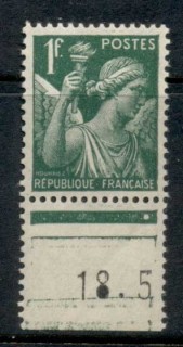 France-1939-44-Iris-1f-green-MUH