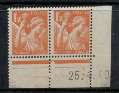 France-1939-44-Iris-1f50c-red-orange-pr-MUH