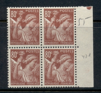 France-1939-44-Iris-80c-red-brown-blk4-MUH