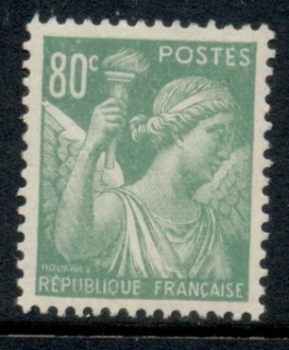 France-1939-44-Iris-80c-yellow-green-MUH