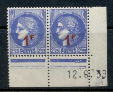 France-1940-41-Surcharge-1f-on-2f25c-pr-MUH