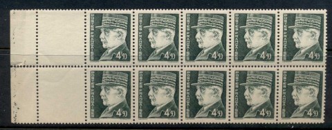 France-1942-Marshal-Petain-4f50c-blk10-margin-separations-MUH