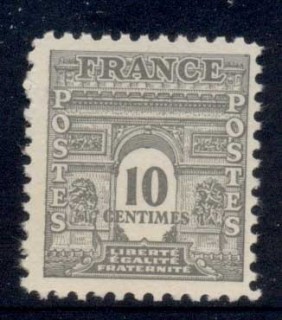 France-1944-Arc-de-Triomphe-10c-MUH