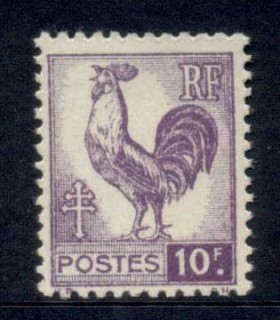 France-1944-Gallic-Cock-10f-MUH