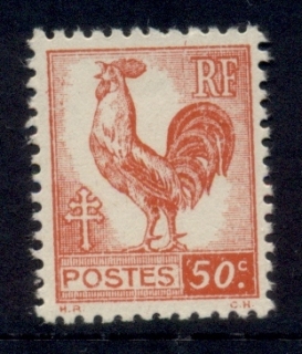 France-1944-Gallic-Cock-50c-MUH