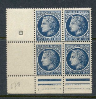 France-1945-47-Ceres-1f30c-blk4-MUH