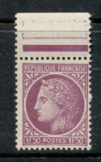 France-1945-47-Ceres-1f50c-rose-lilac-MUH