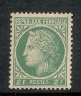 France-1945-47-Ceres-2f-myrtle-green-MUH