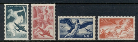 France-1946-47-Airmail-Allegory-MLH