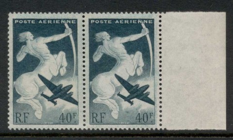 France-1946-47-Centaur-Plane-pr-MUH