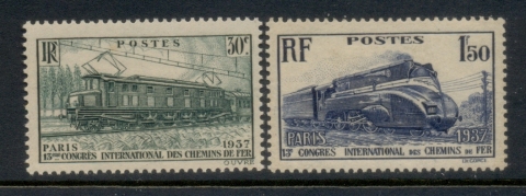 France-1947-Steam-Electric-Locomotives