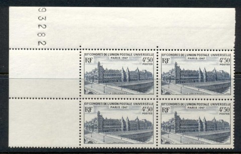 France-1947-UPU-Congress-La-Conciergerie-4f50c-blk4-MUH