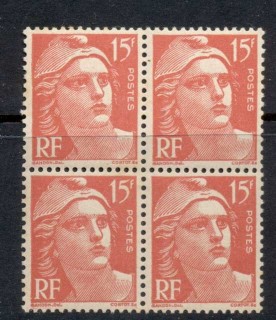 France-1948-49-Marianne-15f-blk4-MUH