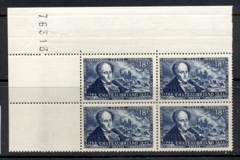 France-1948-Francois-Rene-de-Chateaubriand-blk4-MUH