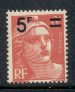 France-1949-Marianne-Surch-5f-on-6f-MUH