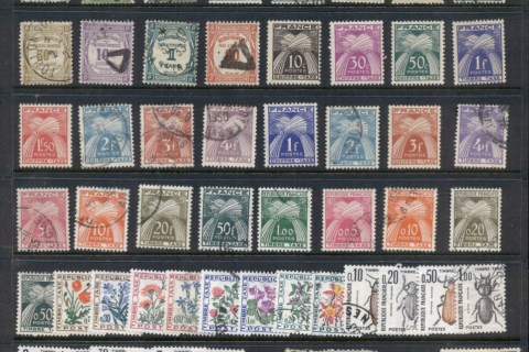 France-1880s-on-Assorted-postage-Dues