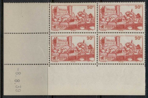 France-1939-View-of-Paris-dated-corner-blk4-MUH