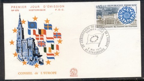 France-1974-Council-of-Europe-FDC